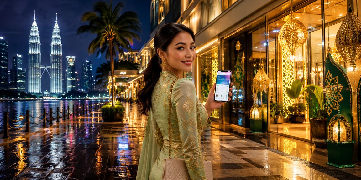 Antara muka aplikasi kasino pelita888 bertema Hari Raya di Kuala Lumpur