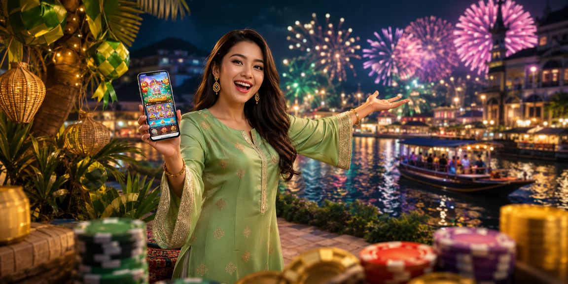 Aplikasi kasino Malaysia pelita888 bertema Hari Raya menunjukkan antara muka permainan Blackjack